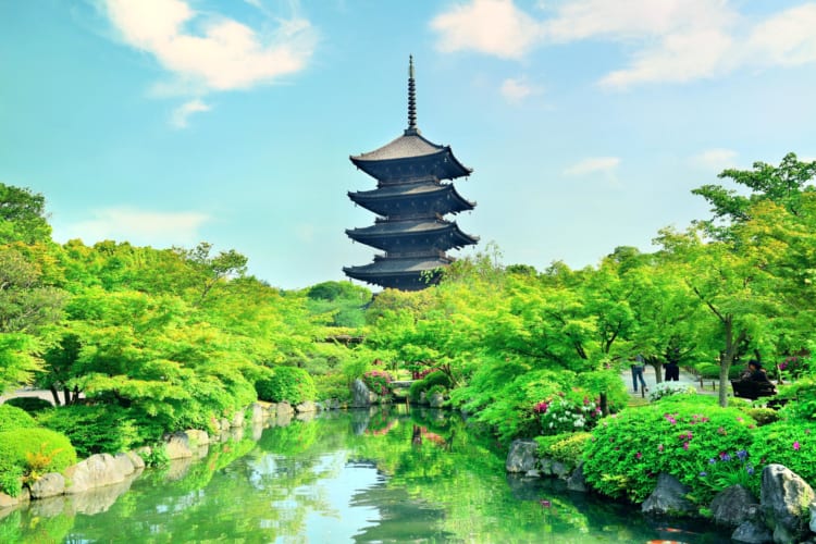 To-ji Temple với tháp chuông cao và các di tích lịch sử quan trọng. ( Nguồn Internet )