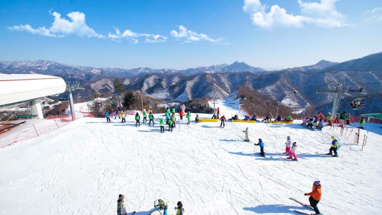 Khu trượt tuyết Elysian ở Hàn Quốc là điểm đến phù hợp để thỏa mãn đam mê trượt tuyết và vui chơi mùa đông.