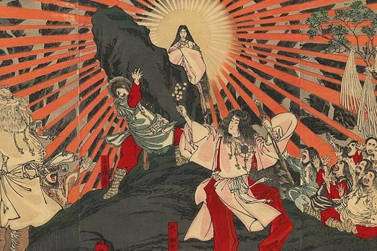 Nhiều truyền thuyết về cổng Torii được đặt ra nhưng được nghe phổ biến nhất là  Amaterasu Omikami