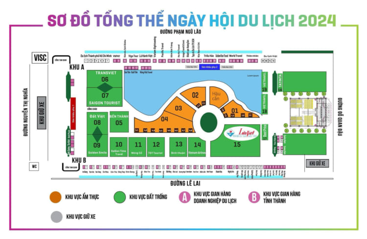 Gian hàng Lửa Việt Tours trong Ngày hội Du lịch TPHCM