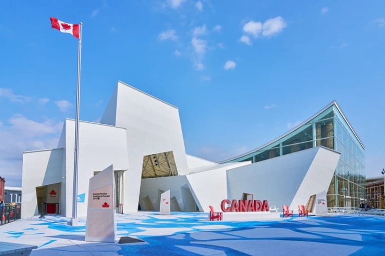 Không gian đầy ấn tượng tại Canada Pavilion