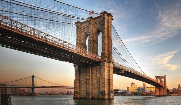 Cầu Brooklyn - công trình giao thông quan trọng với kiến trúc độc đáo
