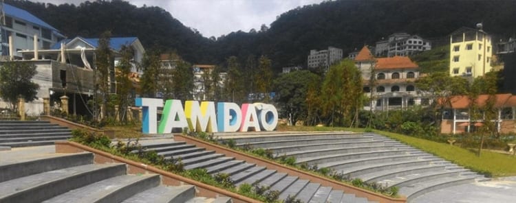 Quảng trường Tam Đảo với lối kiến trúc nổi bật cổ điển xen lẫn hiện đại