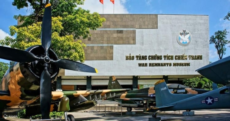 Bảo tàng Chứng tích Chiến tranh với những hiện vật còn giữ lại đến ngày nay 