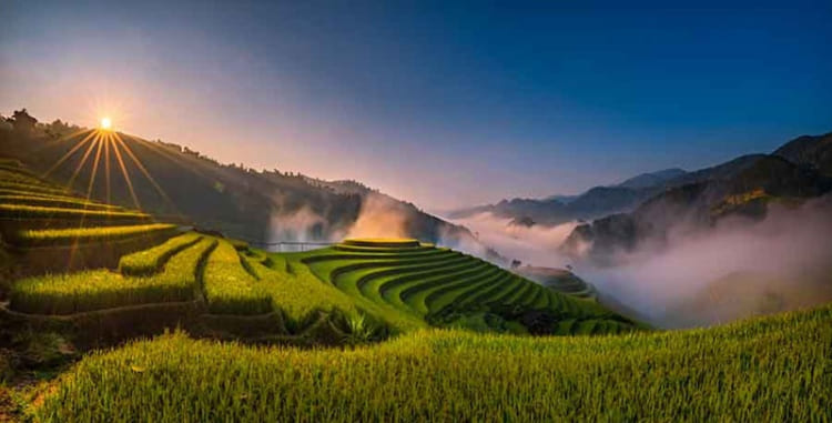 Mù Cang Chải với khung cảnh thiên nhiên tuyệt mỹ 