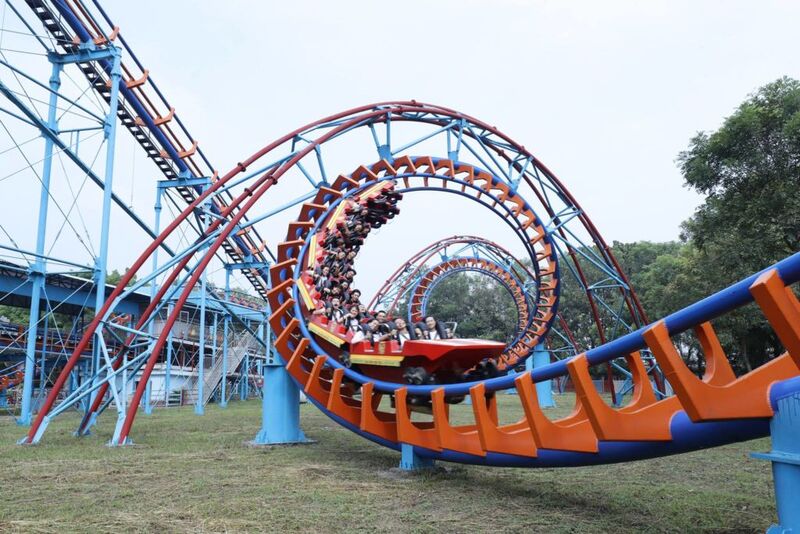 tàu lượn siêu tốc tại kdl đại nam