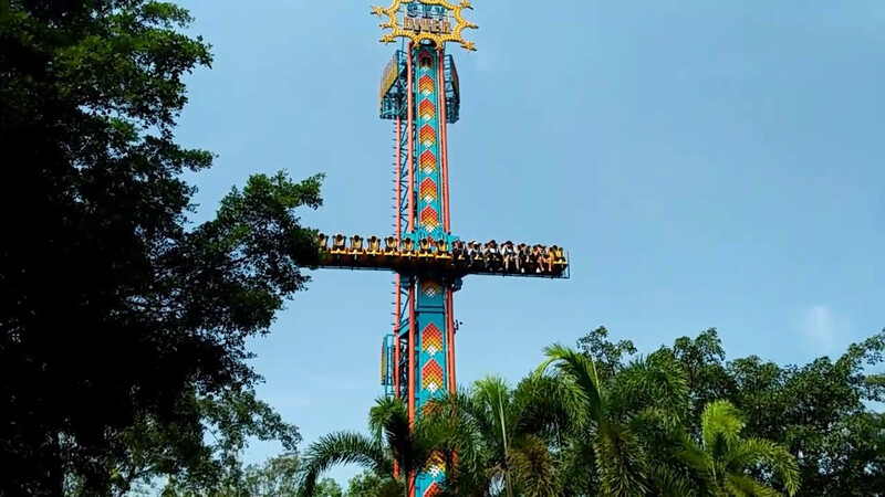 thám hiểm bầu trời là một trong các trò chơi trong khu du lịch đại nam thử thách lòng dũng cảm