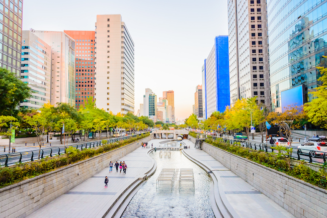 Thủ đô Seoul - Dòng suối Cheonggyecheon