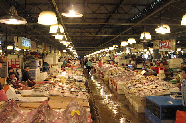 Thủ đô Seoul - Chợ cá Noryangjin